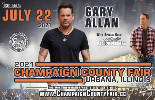 Win tickets for Gary Allan at the Champaign County Fair! Win tickets for Gary Allan at the Champaign County Fair!